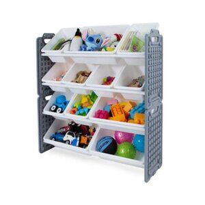 UniPlay - Toy Organizer - Gray - 12 Removable storage bings